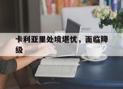 爱游戏中国官网-卡利亚里处境堪忧，面临降级